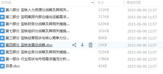 004 寶鐵儲運公司戰(zhàn)略規(guī)劃報告(WORD,完整)