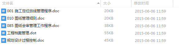 萬科工程管理全套文件60個