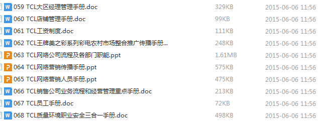 TCL企業內部管理資料